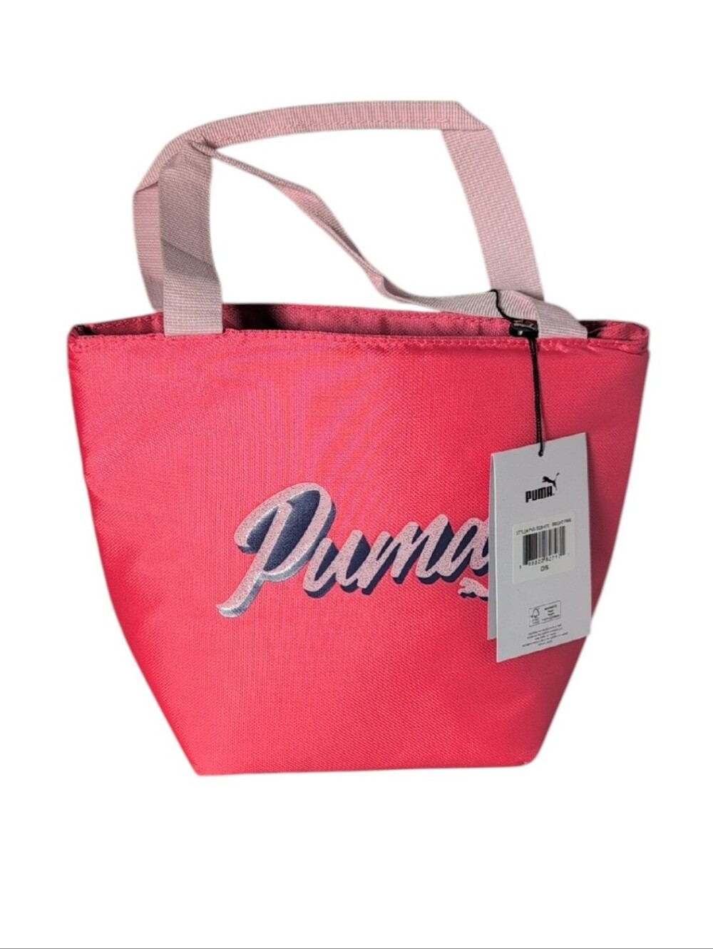 PUMA Adventure Lunch Tote Bag in Magic Rose & Blue Crystal